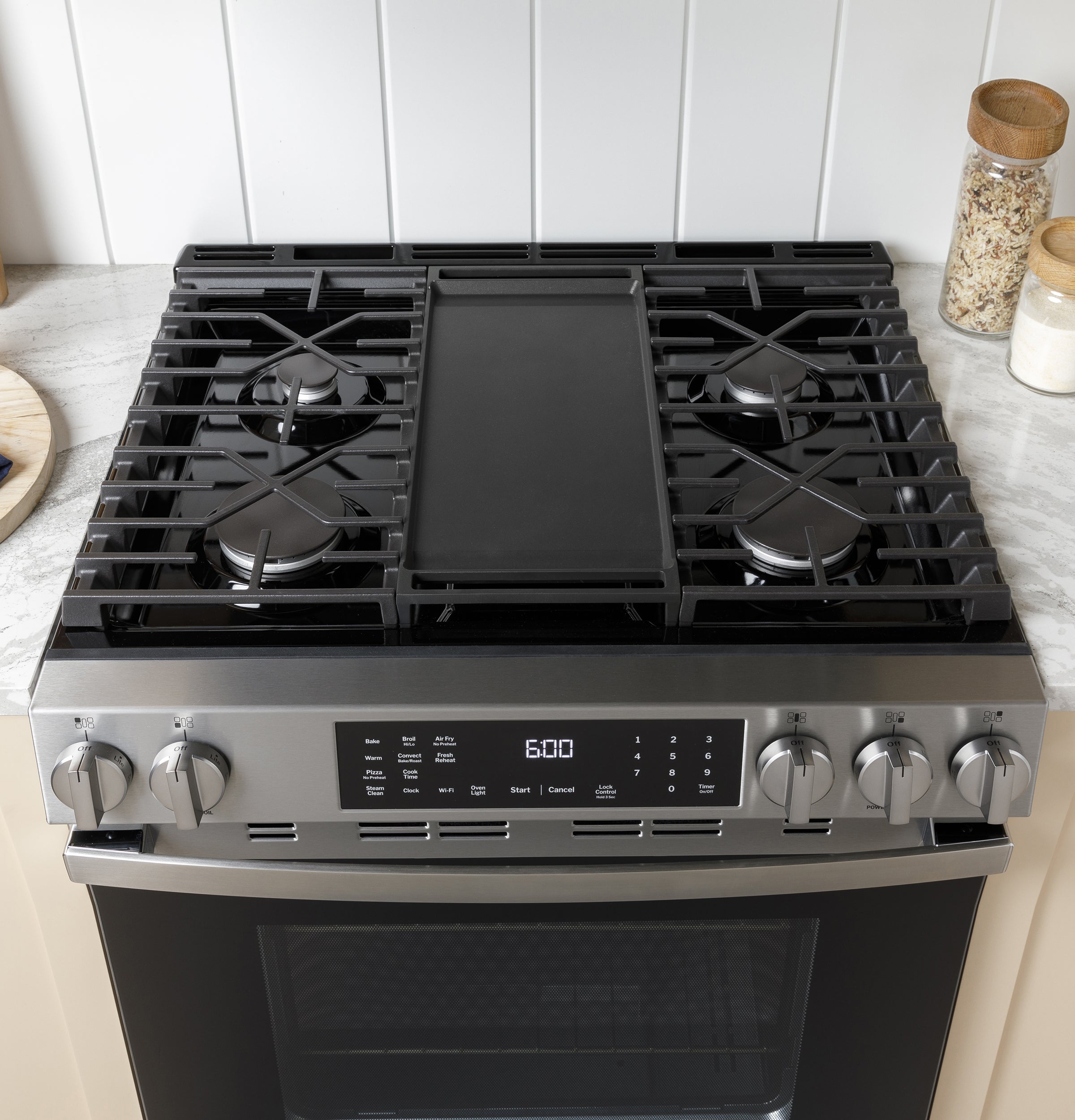 GE STAINLESS 30" FREE STANDING GAS RANGE - Pearl Silver|Black - Ranges - Additional View 13