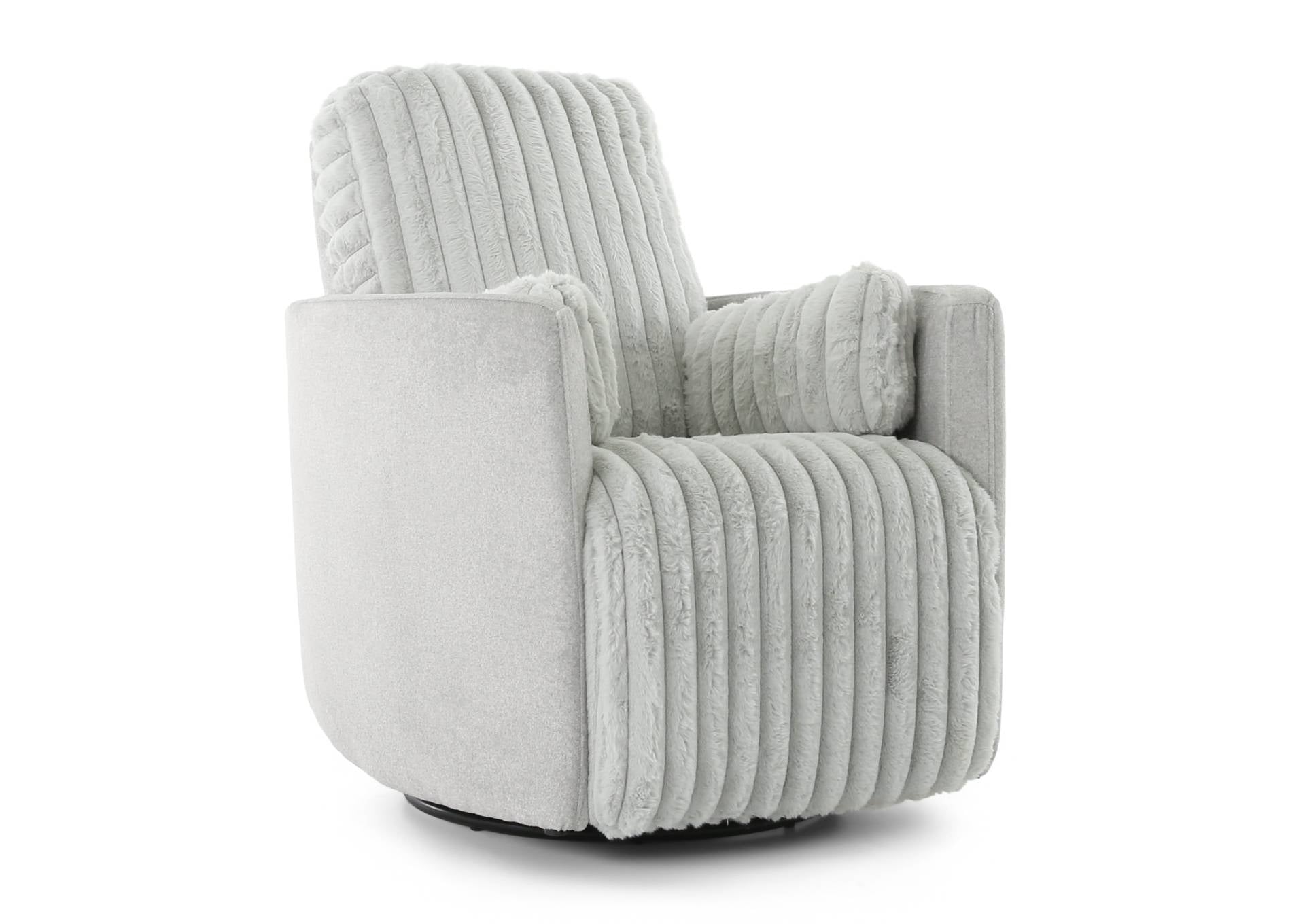 Presley Swivel Glider Recliner - Fog - Additional View 1