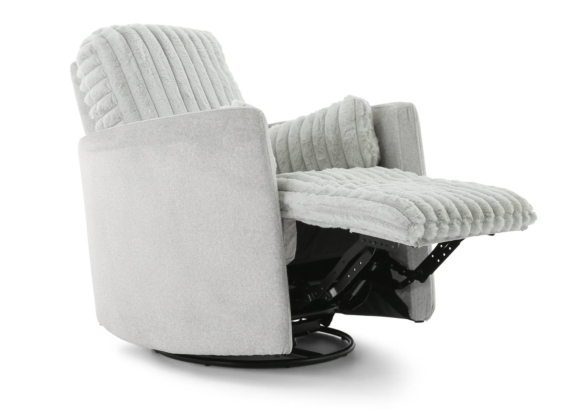 Presley Swivel Glider Recliner - Fog - Additional View 2
