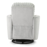 Presley Swivel Glider Recliner - Fog - Additional View 4
