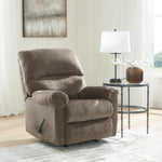 Ashley Furniture - Stonemeade Recliner - Nutmeg - Dark Brown Fabric - Recliners - Additional View 1