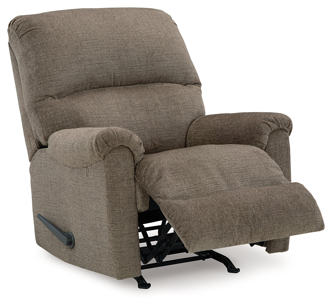 Ashley Furniture - Stonemeade Recliner - Nutmeg - Dark Brown Fabric - Recliners - Additional View 2