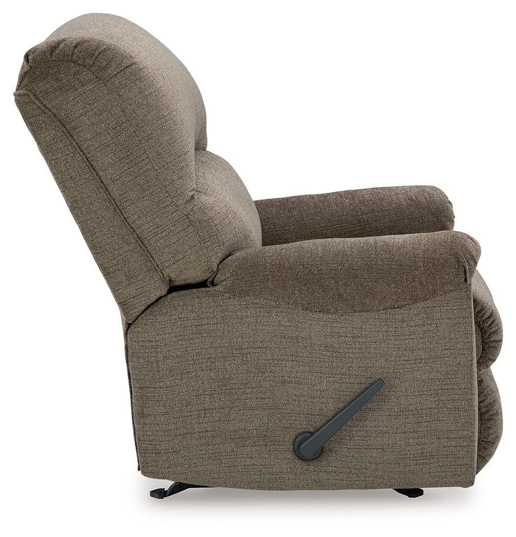 Ashley Furniture - Stonemeade Recliner - Nutmeg - Dark Brown Fabric - Recliners - Additional View 4
