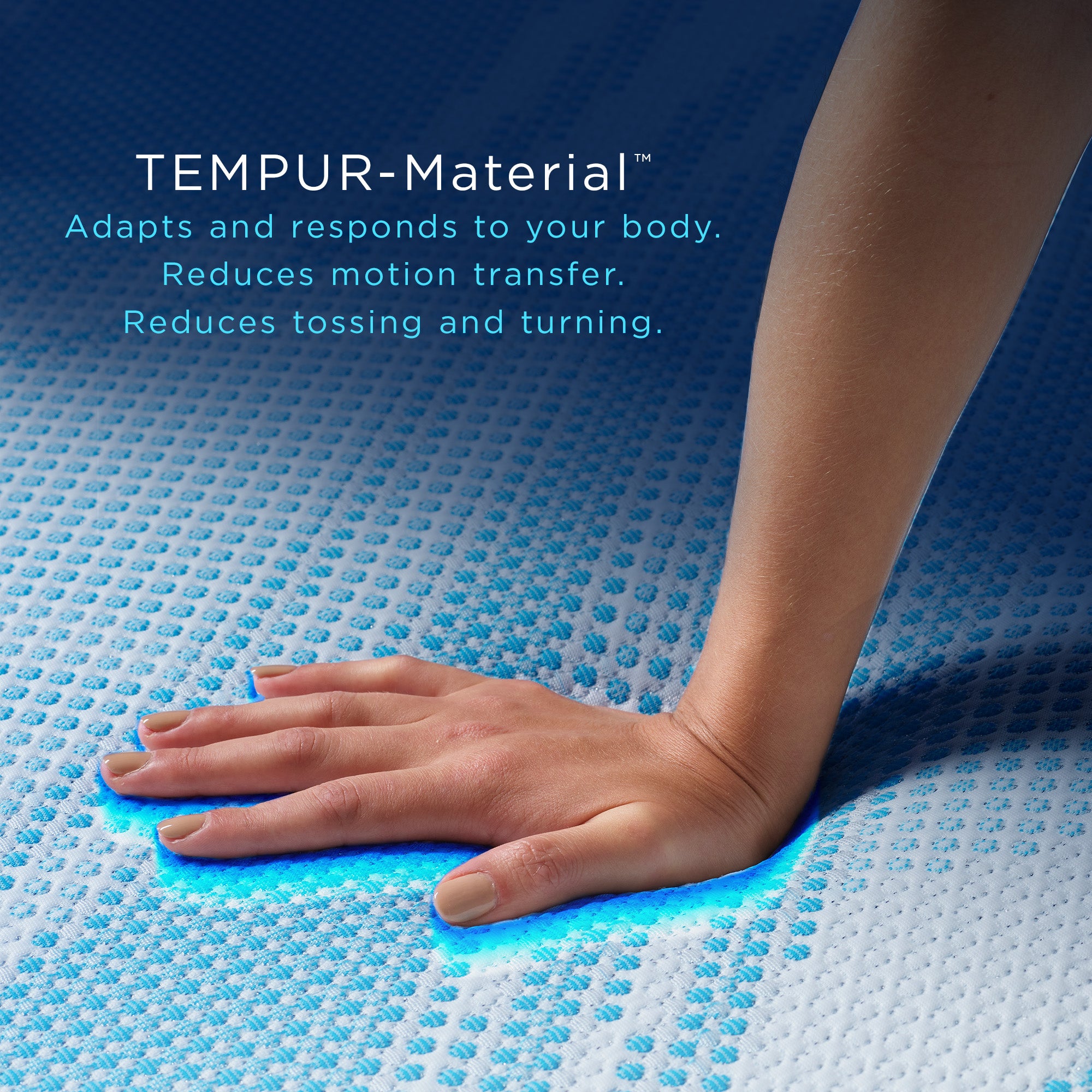 Tempur Sealy - PRO BREEZE 2.0 MEDIUM KING MATTRESS - Black|White Fabric - Mattresses - Additional View 3