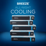 Tempur Sealy - PRO BREEZE 2.0 MEDIUM KING MATTRESS - Black|White Fabric - Mattresses - Additional View 5