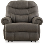 Ashley Furniture - Camera Time Recliner - Dark Gray Faux Leather - Recliners - Additional View 3