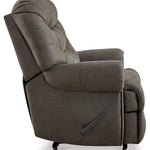 Ashley Furniture - Camera Time Recliner - Dark Gray Faux Leather - Recliners - Additional View 4