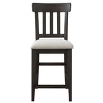 Steve Silver Furniture - Napa Counter Chair - Dark - Dark Brown|White Wood|Fabric - Chairs