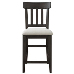 Steve Silver Furniture - Napa Counter Chair - Dark - Dark Brown|White Wood|Fabric - Chairs