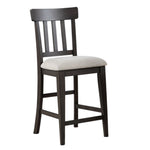 Steve Silver Furniture - Napa Counter Chair - Dark - Dark Brown|White Wood|Fabric - Chairs - Additional View 5
