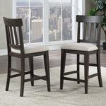 Steve Silver Furniture - Napa Counter Chair - Dark - Dark Brown|White Wood|Fabric - Chairs - Additional View 7