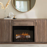 International Furniture Direct - SANTA FE FIREPLACE CONSOLE WITH ELECTRIC FIREPLACE - Light Brown Wood - TV Stands - Additional View 3