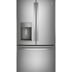 GE STAINLESS STEEL FINGERPRINT RESISTANT 27.7CU FRENCH DOOR REFRIGERATOR - Pearl Silver - Refrigerators