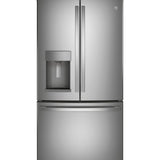 GE STAINLESS STEEL FINGERPRINT RESISTANT 27.7CU FRENCH DOOR REFRIGERATOR - Pearl Silver - Refrigerators