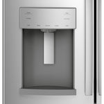 GE STAINLESS STEEL FINGERPRINT RESISTANT 27.7CU FRENCH DOOR REFRIGERATOR - Pearl Silver - Refrigerators - Additional View 5
