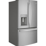 GE STAINLESS STEEL FINGERPRINT RESISTANT 27.7CU FRENCH DOOR REFRIGERATOR - Pearl Silver - Refrigerators - Additional View 6