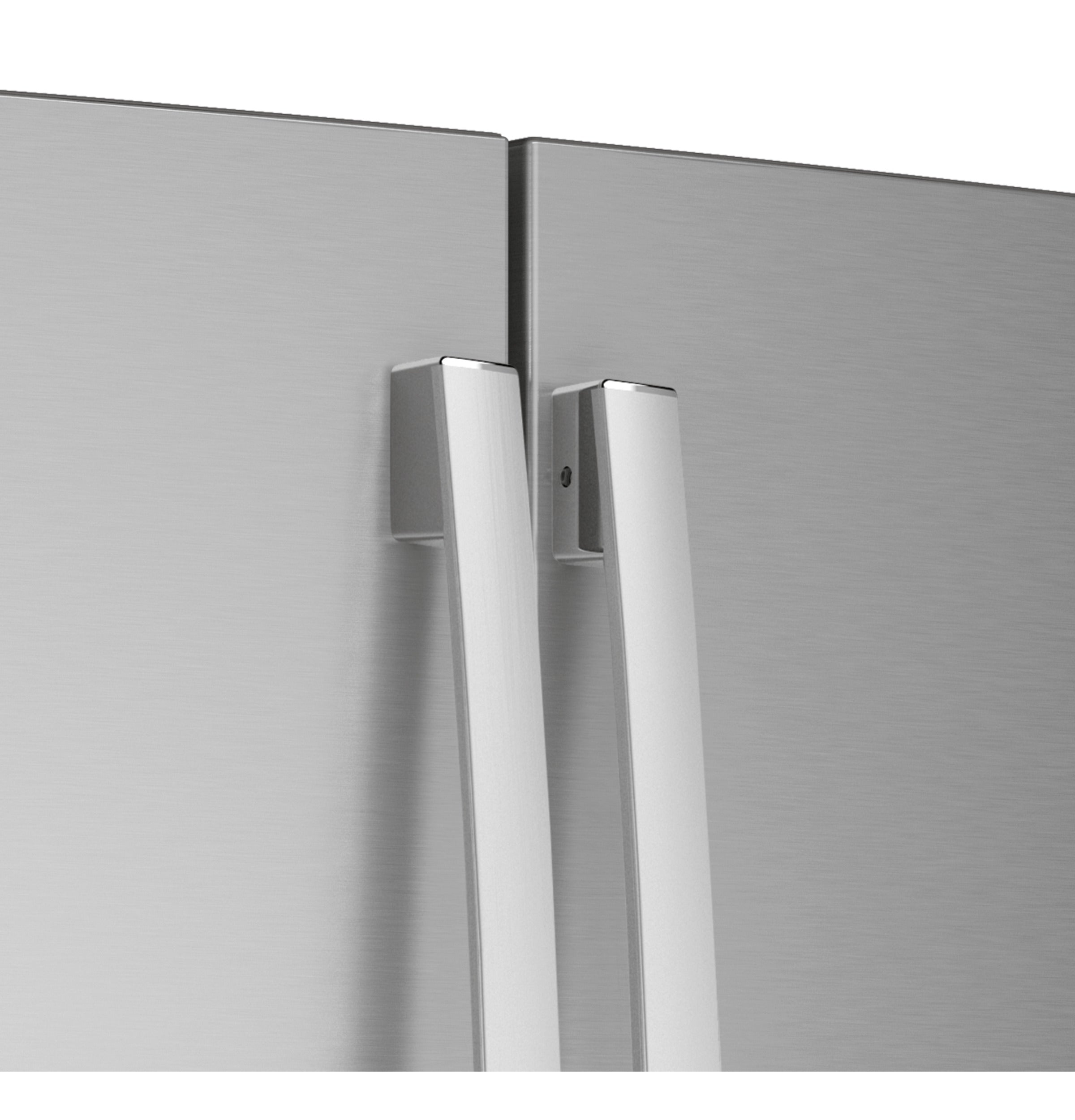 GE STAINLESS STEEL FINGERPRINT RESISTANT 27.7CU FRENCH DOOR REFRIGERATOR - Pearl Silver - Refrigerators - Additional View 10