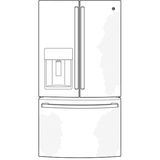 GE STAINLESS STEEL FINGERPRINT RESISTANT 27.7CU FRENCH DOOR REFRIGERATOR - Pearl Silver - Refrigerators - Additional View 11