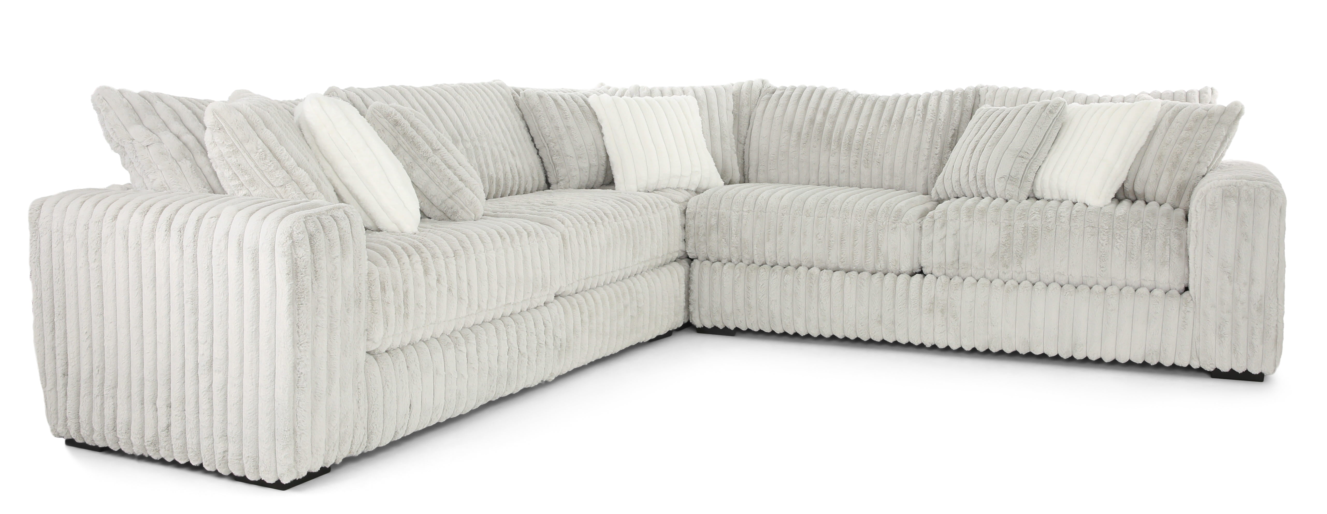 Mondo Monster 3 Piece Sectional - Grey - Additional View 1