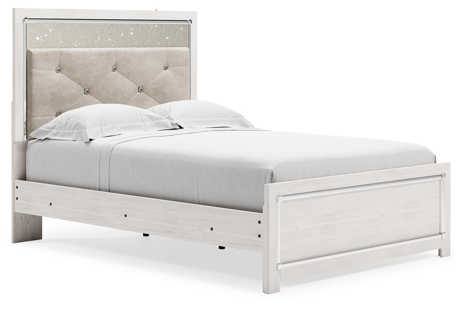 Ashley Furniture - Altyra Full Panel Bed - White Wood - Beds