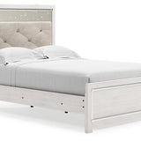 Ashley Furniture - Altyra Full Panel Bed - White Wood - Beds