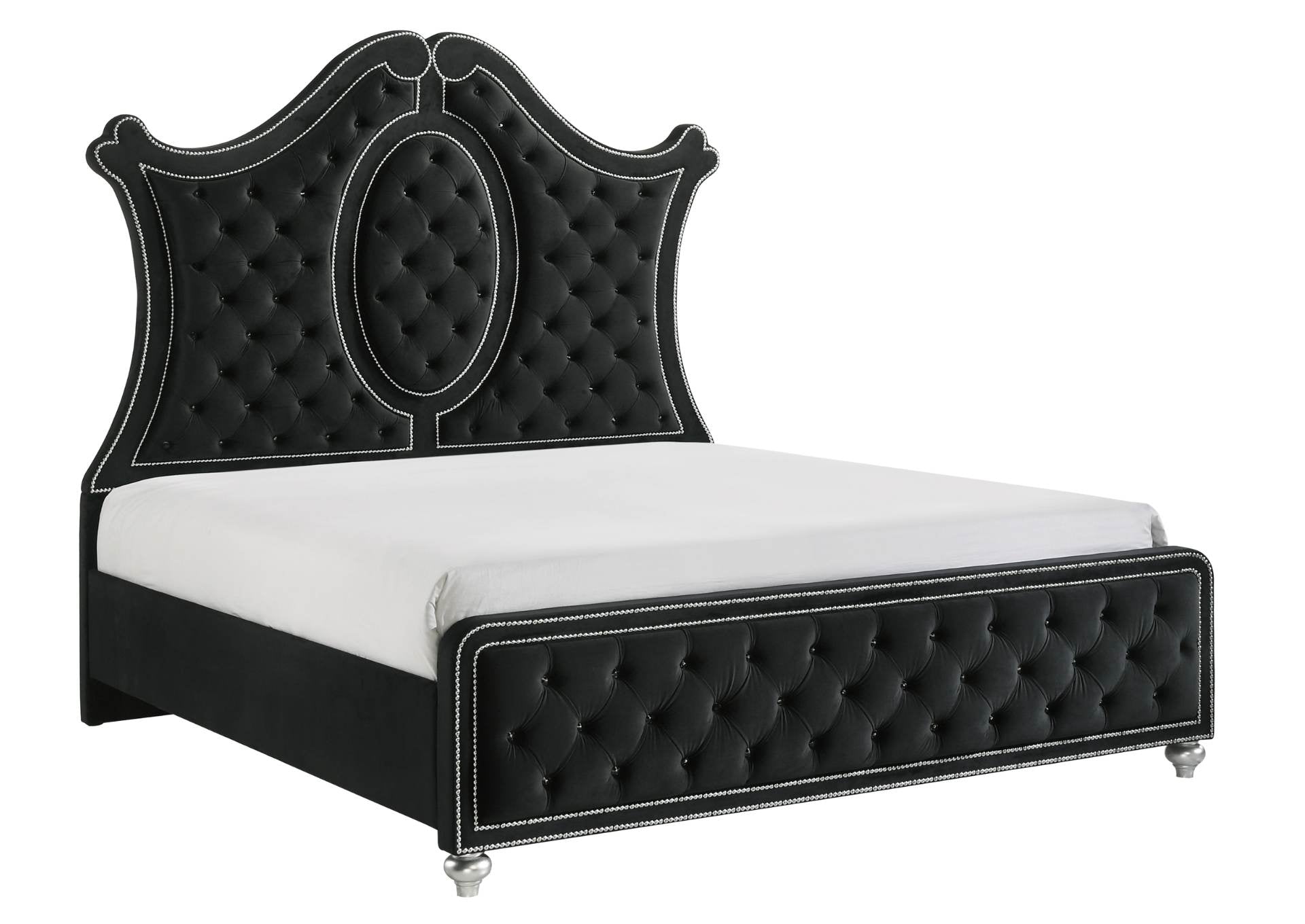Cameo Queen Bed - Black