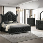 Cameo Queen Bed - Black - Additional View 1