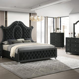 Cameo Queen Bed - Black - Additional View 1