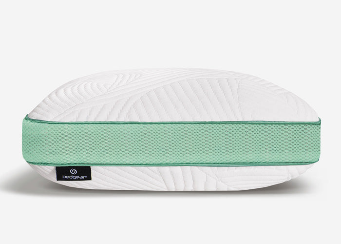 Bedgear - Level Transition 3.0 Side Sleeper Pillow - White|Green Fabric - Pillows - Additional View 10