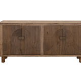 International Furniture Direct - SUNRIDGE CONSOLE - Dark Brown Wood - Tables