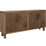 International Furniture Direct - SUNRIDGE CONSOLE - Dark Brown Wood - Tables - Additional View 1