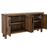 International Furniture Direct - SUNRIDGE CONSOLE - Dark Brown Wood - Tables - Additional View 2