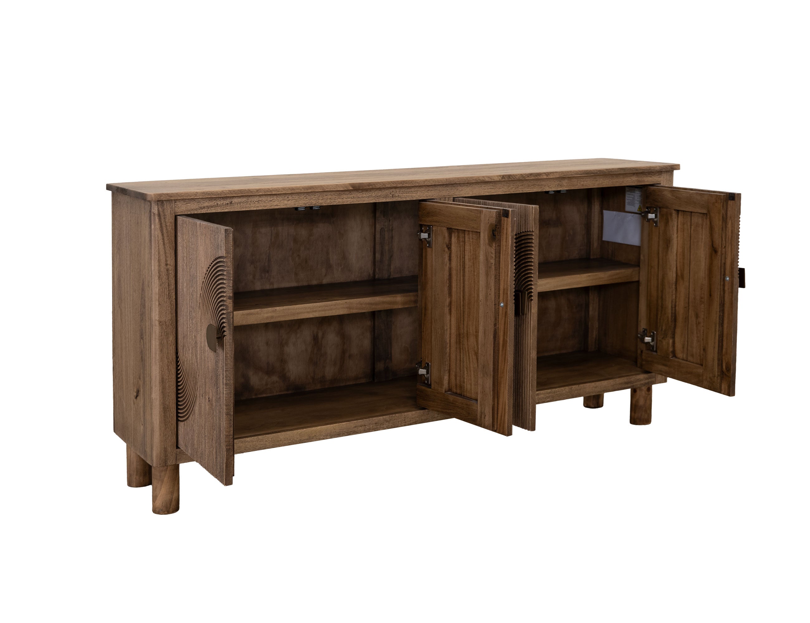 International Furniture Direct - SUNRIDGE CONSOLE - Dark Brown Wood - Tables - Additional View 2