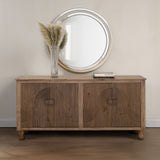 International Furniture Direct - SUNRIDGE CONSOLE - Dark Brown Wood - Tables - Additional View 3
