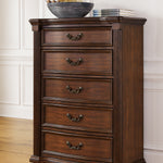 Ashley Furniture - LAVINTON CHEST - Dark Brown Wood - Chests - Additional View 1