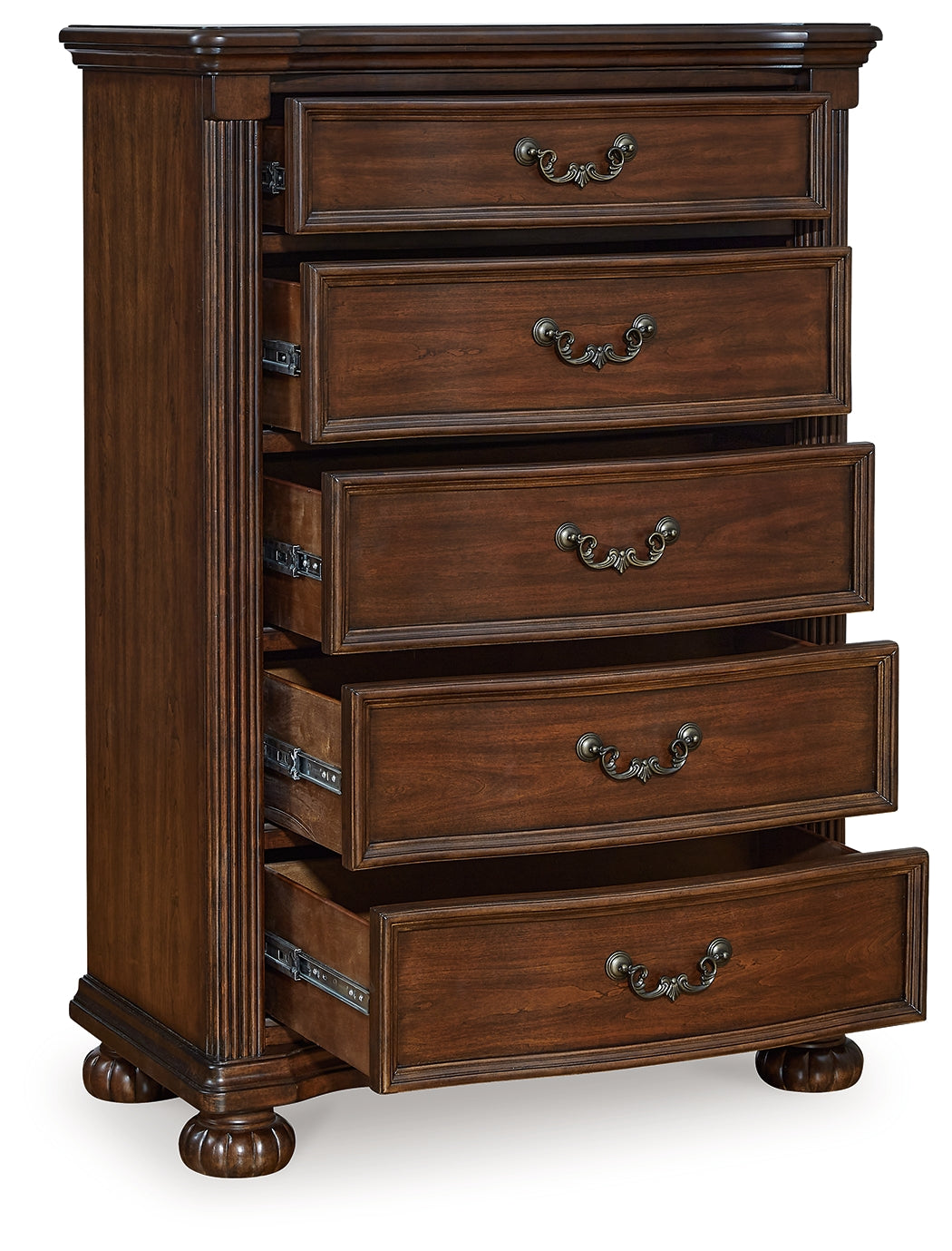 Ashley Furniture - LAVINTON CHEST - Dark Brown Wood - Chests - Additional View 2