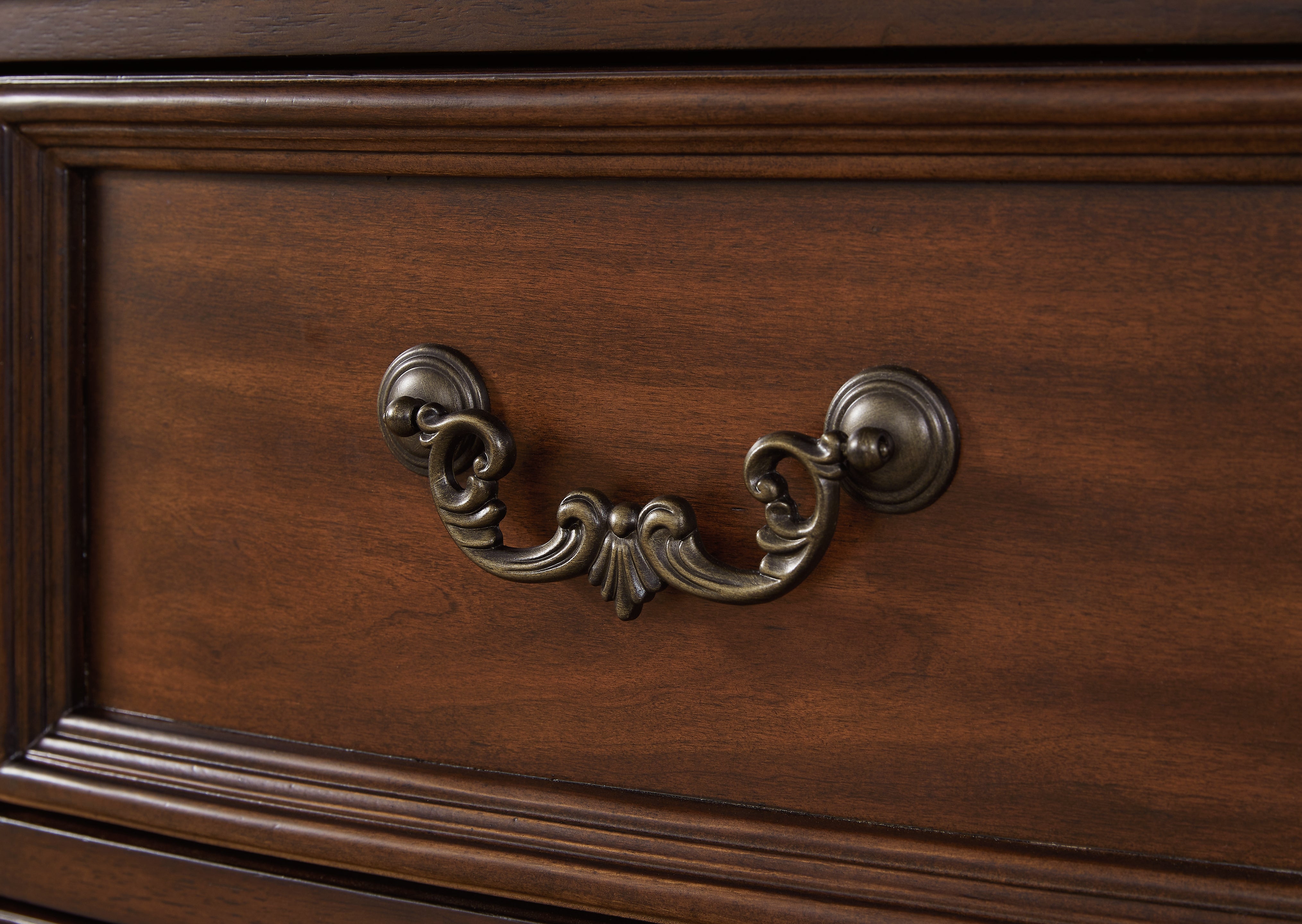 Ashley Furniture - LAVINTON CHEST - Dark Brown Wood - Chests - Additional View 6