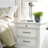 Ashley Furniture - KANWYN 3 DRAWER NIGHTSTAND - White Wood - Nightstands - Additional View 1