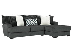 Mondo 2Pc Sectional - Gunmetal