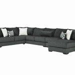 Mondo 4 Piece Sectional - Gunmetal