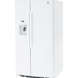 GE WHITE 25CU SIDE BY SIDE REFRIGERATOR - Refrigerators - Additional View 4