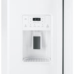GE WHITE 25CU SIDE BY SIDE REFRIGERATOR - Refrigerators - Additional View 5
