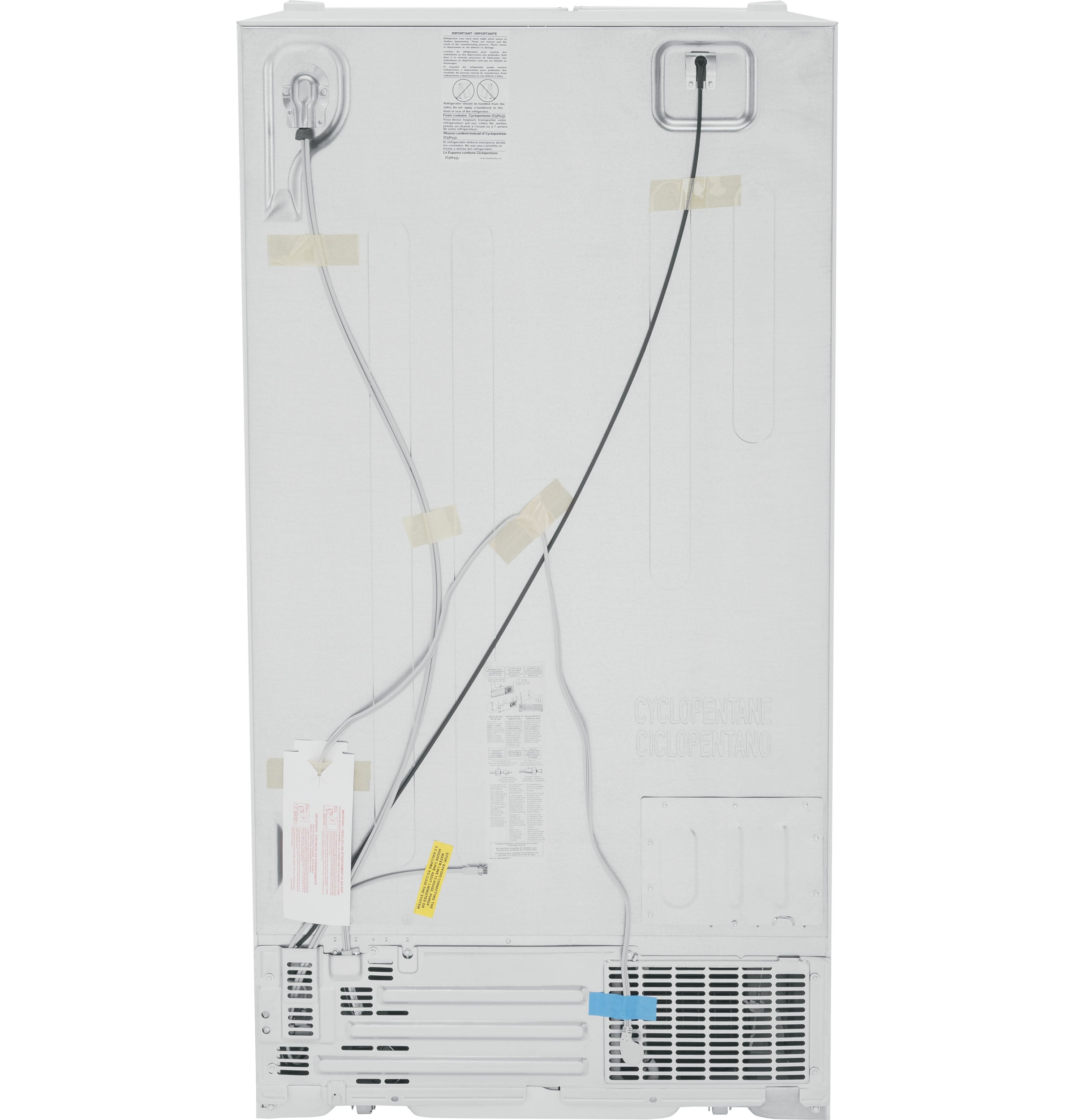 GE WHITE 25CU SIDE BY SIDE REFRIGERATOR - Refrigerators - Additional View 6