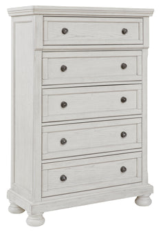 Ashley Furniture - Robbinsdale Chest - White - Wood - Chests