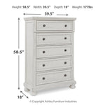 Ashley Furniture - Robbinsdale Chest - White - Wood - Chests - Additional View 3