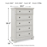 Ashley Furniture - Robbinsdale Chest - White - Wood - Chests - Additional View 3