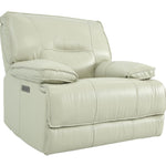 Hendrix Leather Power Recliner - Steel - Additional View 1