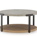 Ashley Furniture - DARTHURST 3 PACK OCCASIONAL TABLE SET - Light Brown Wood|Metal - Tables - Additional View 2