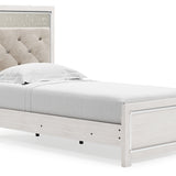 Ashley Furniture - Altyra Twin Panel Bed - White Wood - Beds