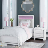 Ashley Furniture - Altyra Twin Panel Bed - White Wood - Beds - Additional View 2